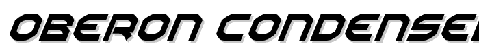 Oberon Condensed Italic font